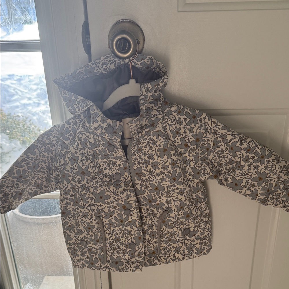 Rylee + Cru Floral Patterned Puffer Jacket
